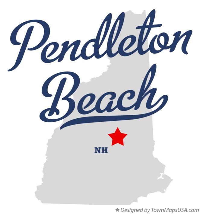 Map of Pendleton Beach New Hampshire NH