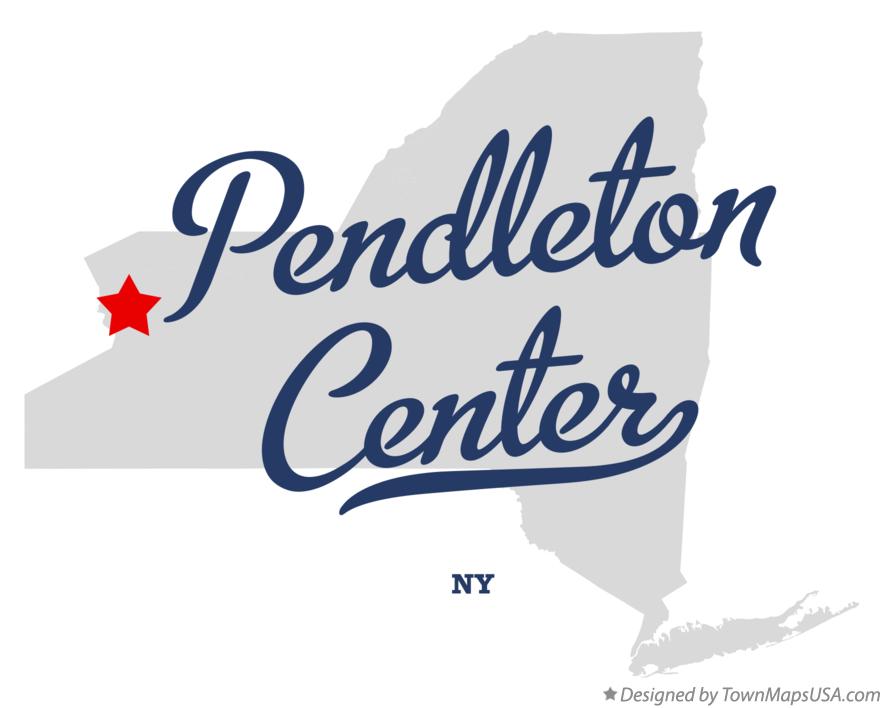 Map of Pendleton Center New York NY