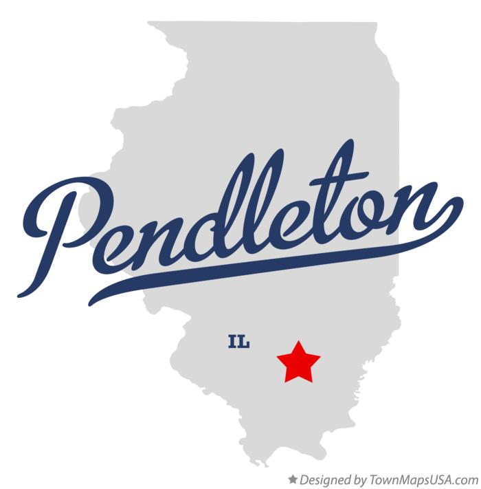 Map of Pendleton Illinois IL