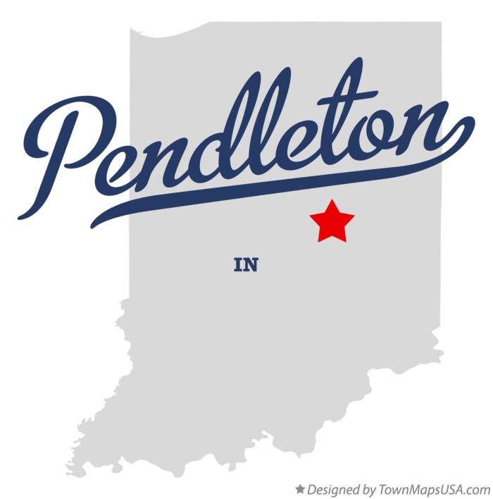 Map of Pendleton Indiana IN