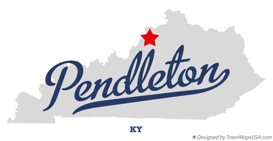 Map of Pendleton Kentucky KY