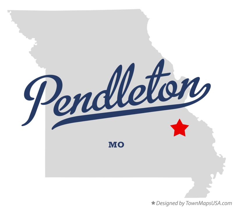 Map of Pendleton Missouri MO