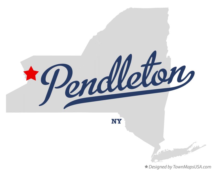 Map of Pendleton New York NY