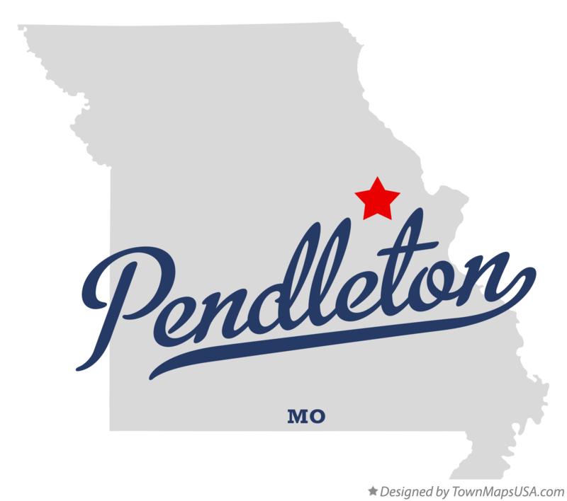 Map of Pendleton Missouri MO