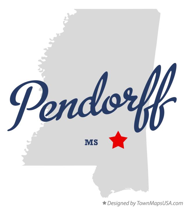 Map of Pendorff Mississippi MS