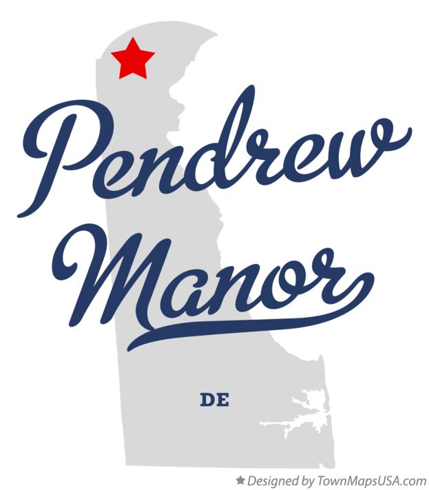 Map of Pendrew Manor Delaware DE