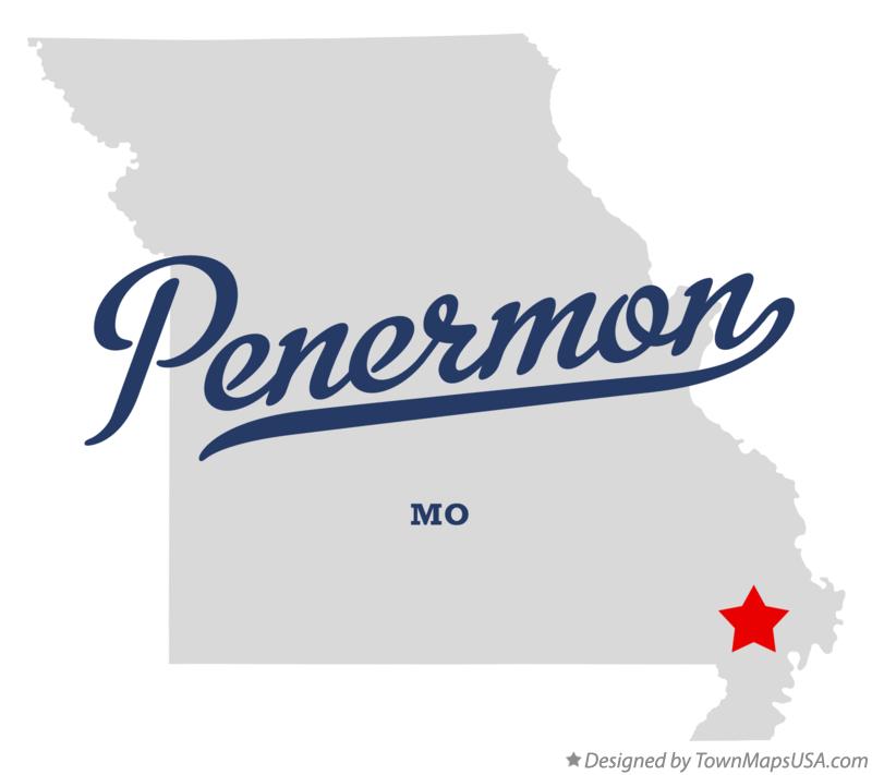 Map of Penermon Missouri MO