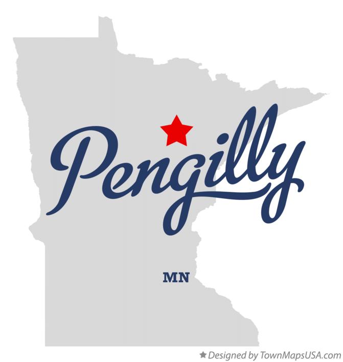 Map of Pengilly Minnesota MN