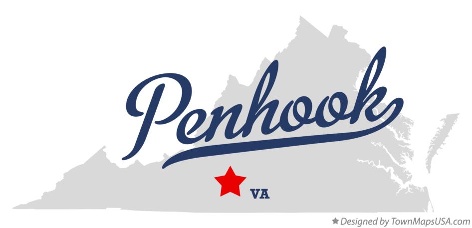 Map of Penhook Virginia VA