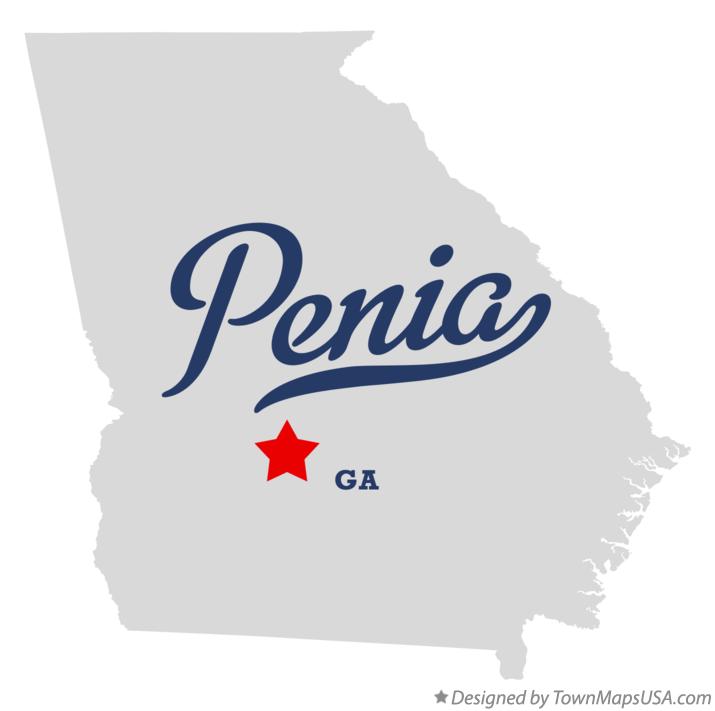 Map of Penia Georgia GA