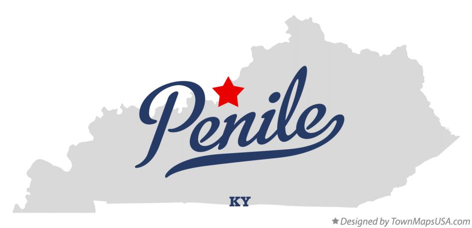 Map of Penile Kentucky KY