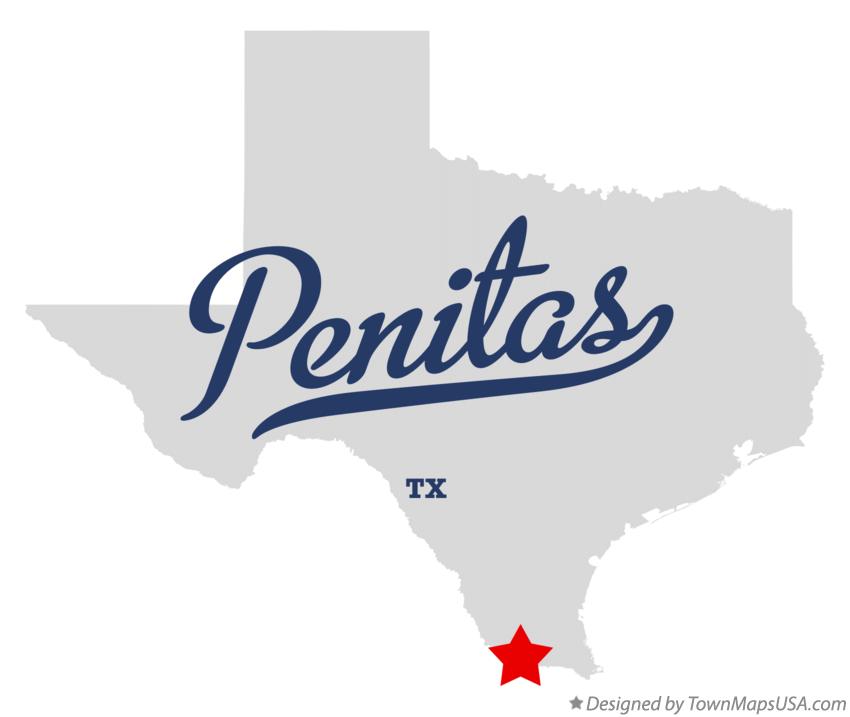 Map of Penitas Texas TX