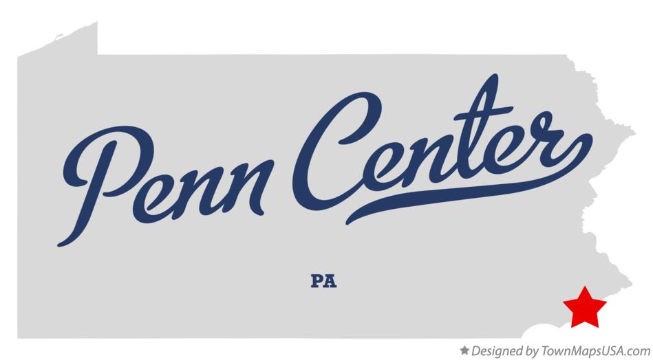 Map of Penn Center Pennsylvania PA
