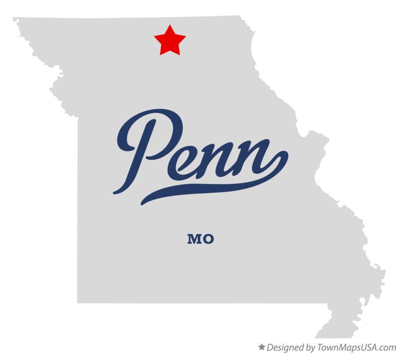 Map of Penn Missouri MO