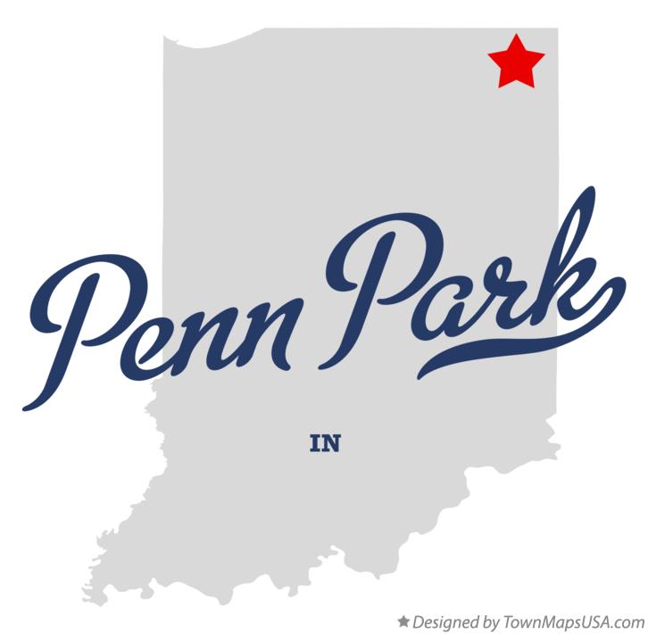 Map of Penn Park Indiana IN