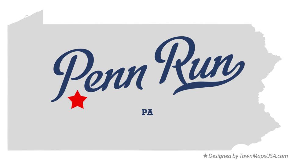 Map of Penn Run Pennsylvania PA