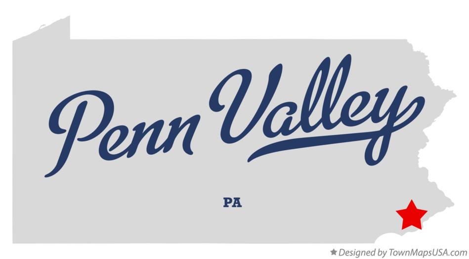 Map of Penn Valley Pennsylvania PA