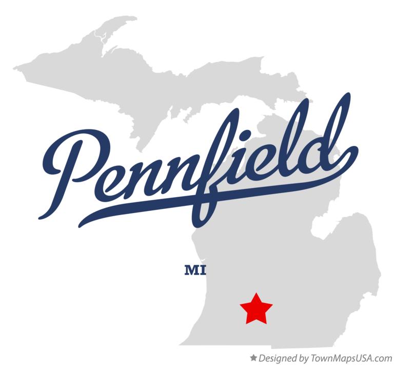 Map of Pennfield Michigan MI