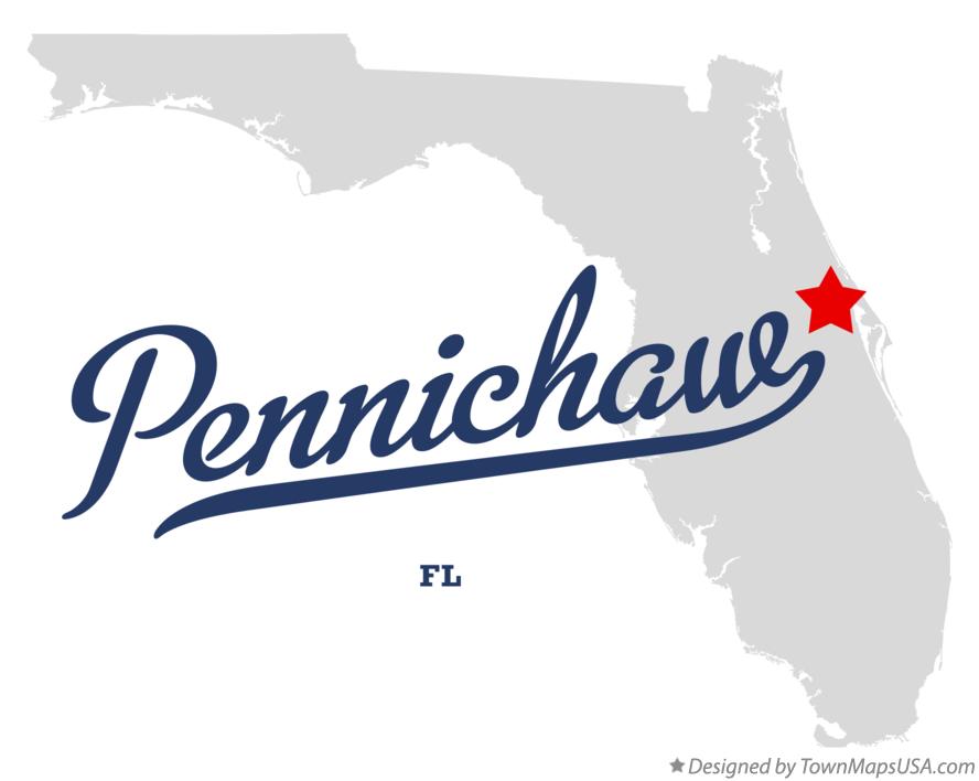 Map of Pennichaw Florida FL