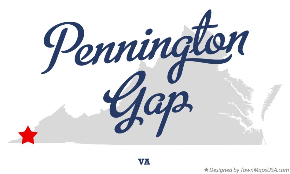 Map of Pennington Gap Virginia VA
