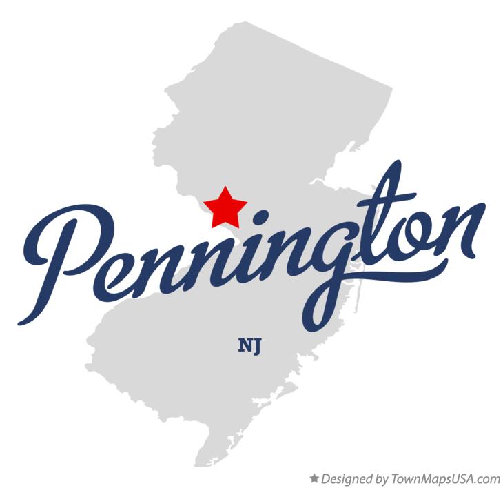 Map of Pennington New Jersey NJ