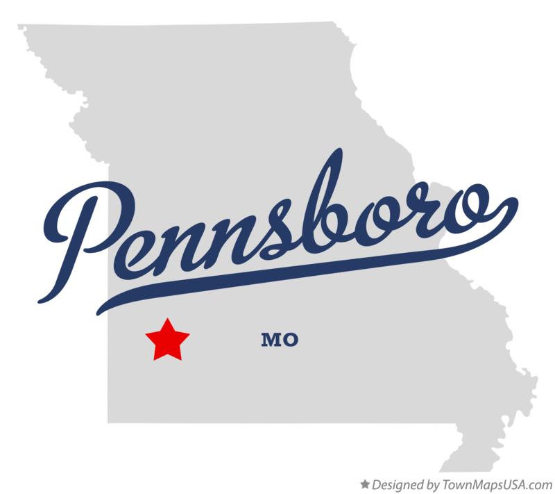 Map of Pennsboro Missouri MO