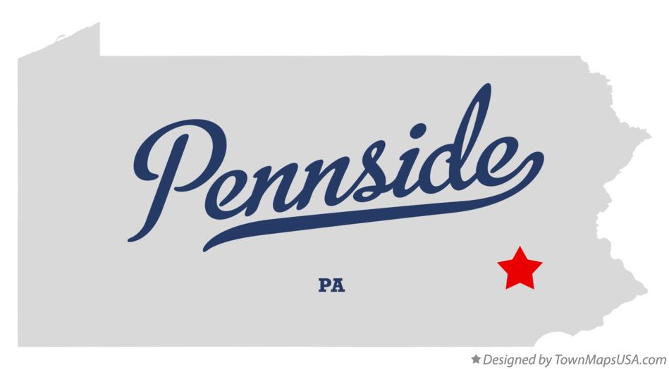 Map of Pennside Pennsylvania PA