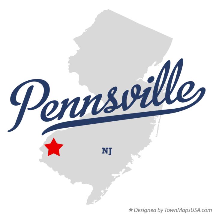 Map of Pennsville New Jersey NJ