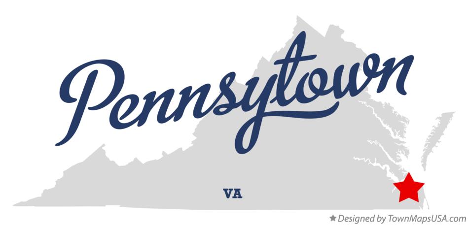 Map of Pennsytown Virginia VA
