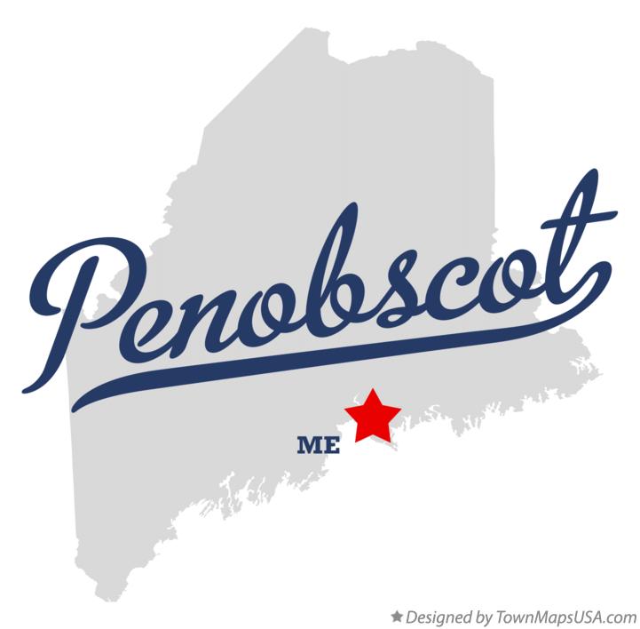 Map of Penobscot Maine ME