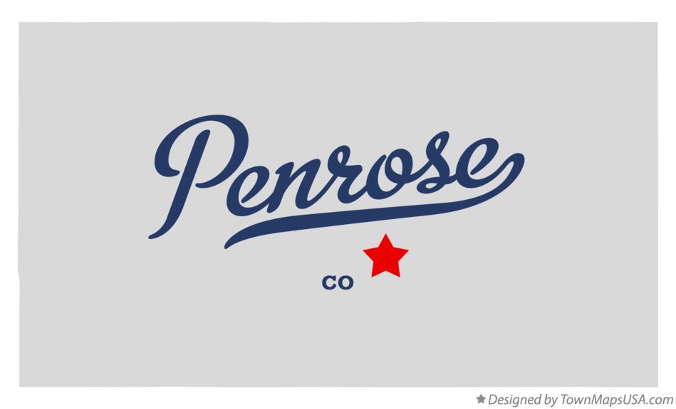 Map of Penrose Colorado CO