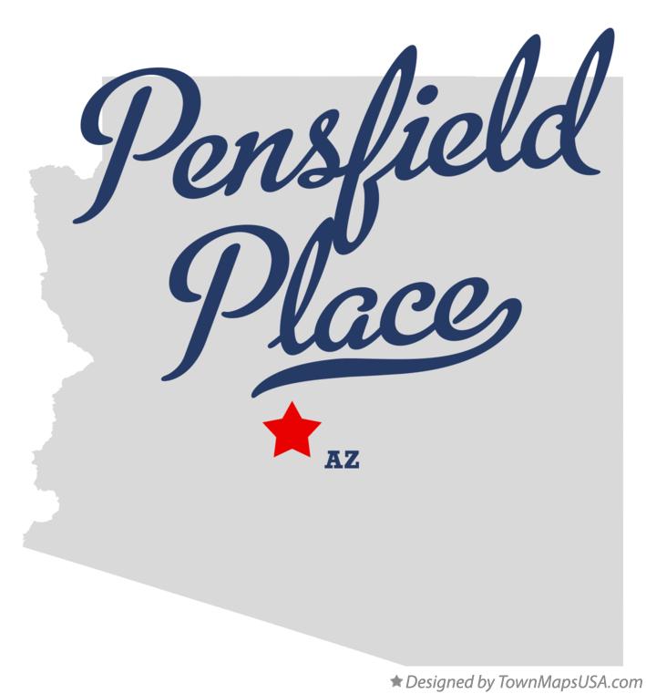 Map of Pensfield Place Arizona AZ