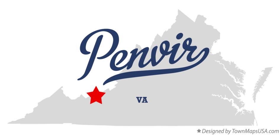 Map of Penvir Virginia VA