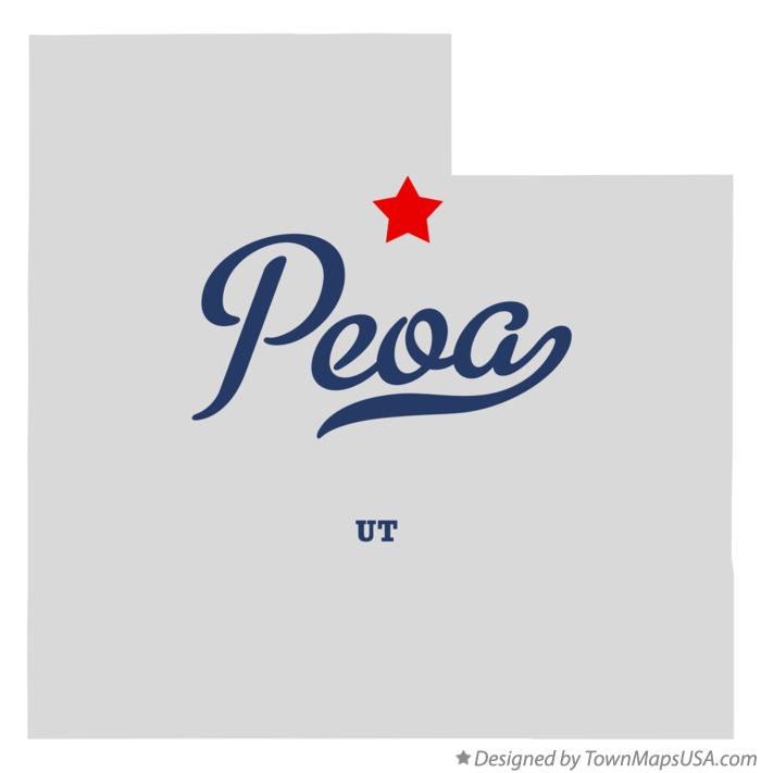Map of Peoa Utah UT