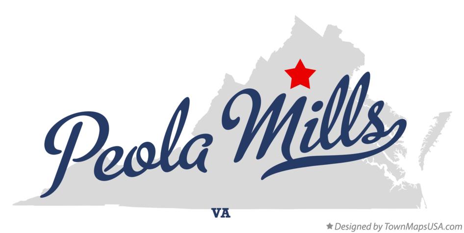 Map of Peola Mills Virginia VA
