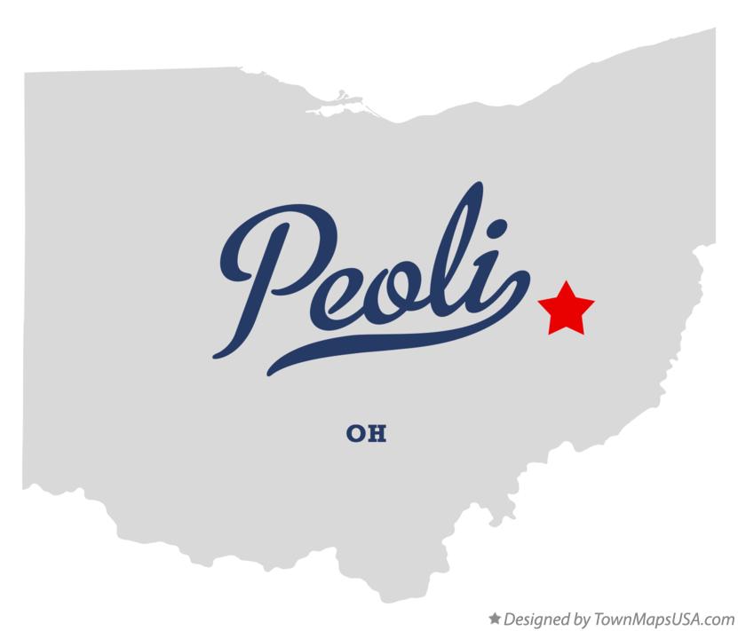 Map of Peoli Ohio OH