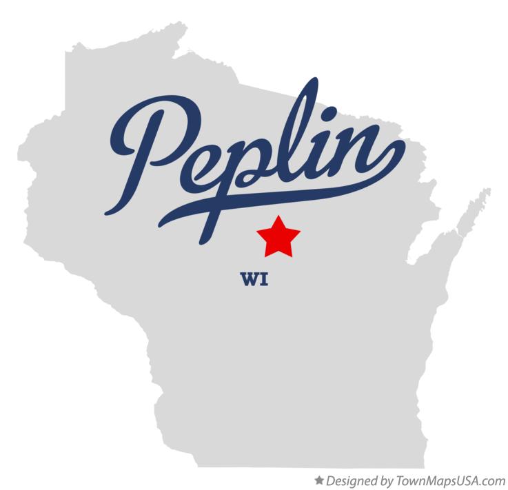 Map of Peplin Wisconsin WI