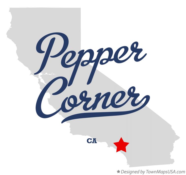 Map of Pepper Corner California CA