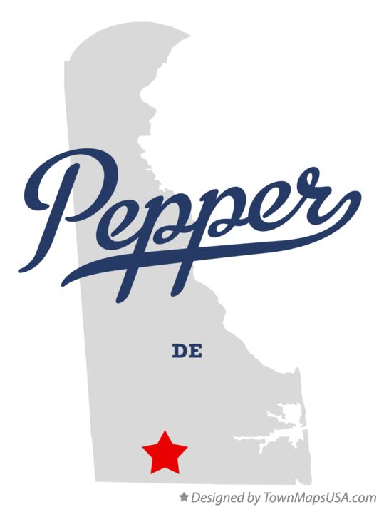 Map of Pepper Delaware DE