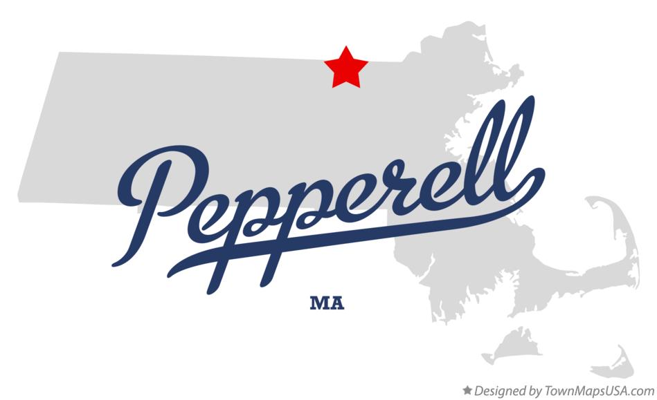 Map of Pepperell Massachusetts MA