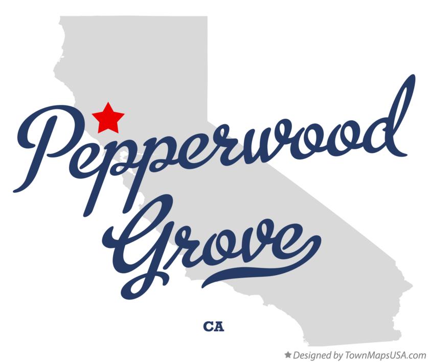 Map of Pepperwood Grove California CA