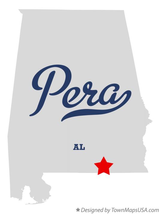 Map of Pera Alabama AL