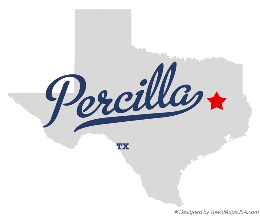 Map of Percilla Texas TX