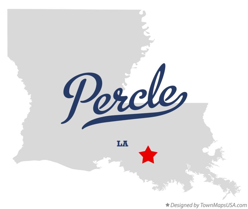 Map of Percle Louisiana LA