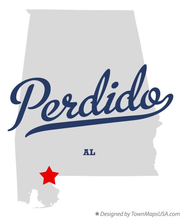 Map of Perdido Alabama AL