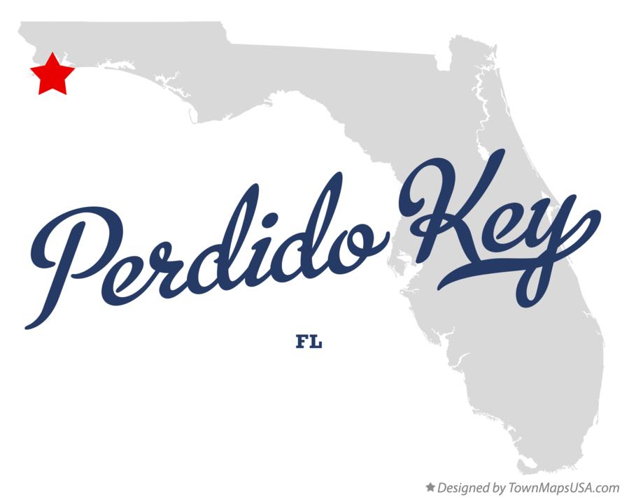 Map of Perdido Key Florida FL