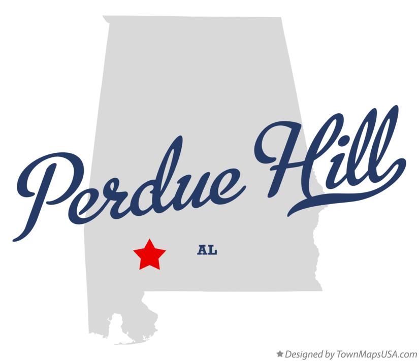 Map of Perdue Hill Alabama AL