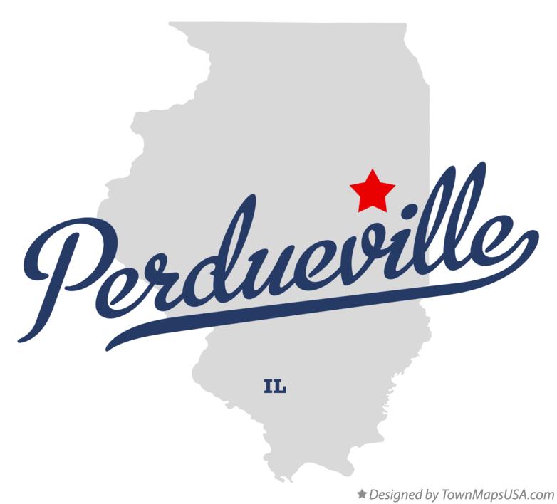 Map of Perdueville Illinois IL