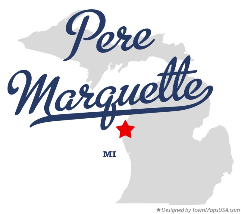 Map of Pere Marquette Michigan MI