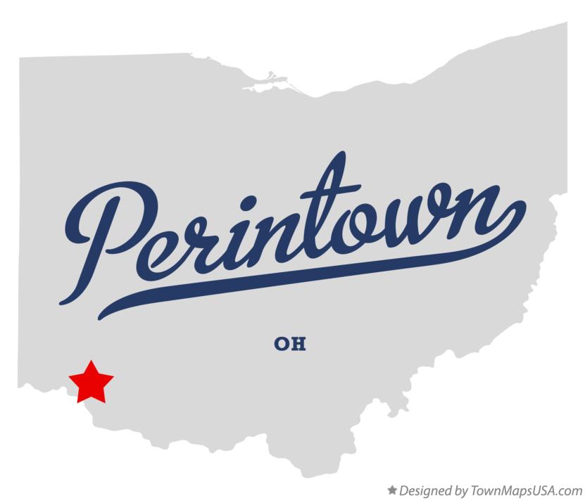 Map of Perintown Ohio OH